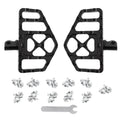 Black MX Style Wide Foot Pegs for Harley Dyna Softail Wide Glide (2011–2024)