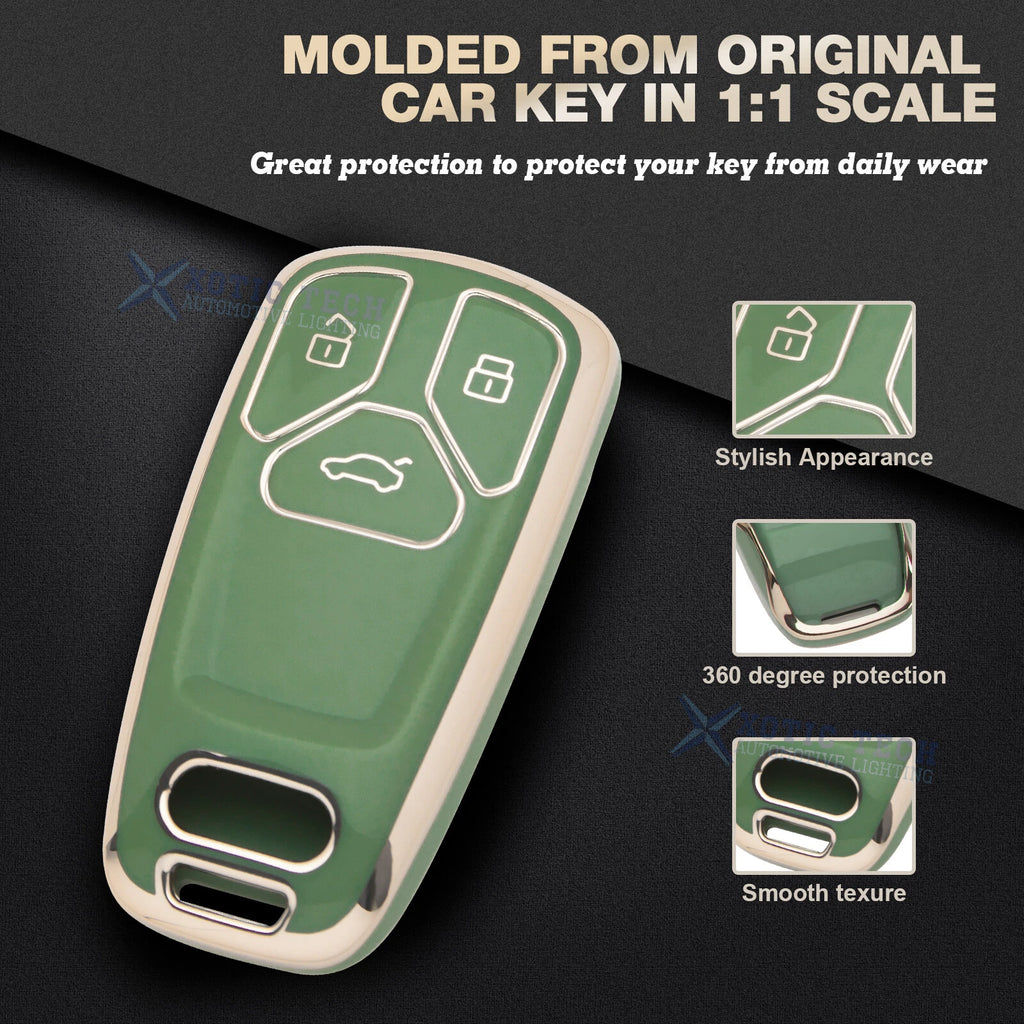 Smart Key Fob Cover for Audi A4 Q5 A6 S7 A8 (2017-2024)