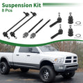 8pcs Front Suspension Kit Tie Rod End Sway Bar Link for Dodge Caravan (2008–2020)