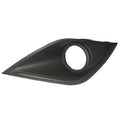 RH Front Bar Grille W/ Fog Light Mount Black for Mitsubishi