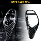 Carbon Fiber Gear Shift Knob Cover for BMW 1 2 3 4 5 6 Series X3 X5 X4 (2000–2023)