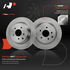 Set of 4 Disc Brake Rotors for Nissan 350Z, Infiniti G35 (2003–2008)