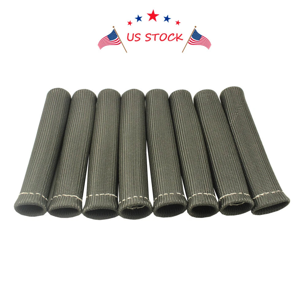 Set of 8 Spark Plug Wire Boots Heat Shield Protector for BBC SBC 350 