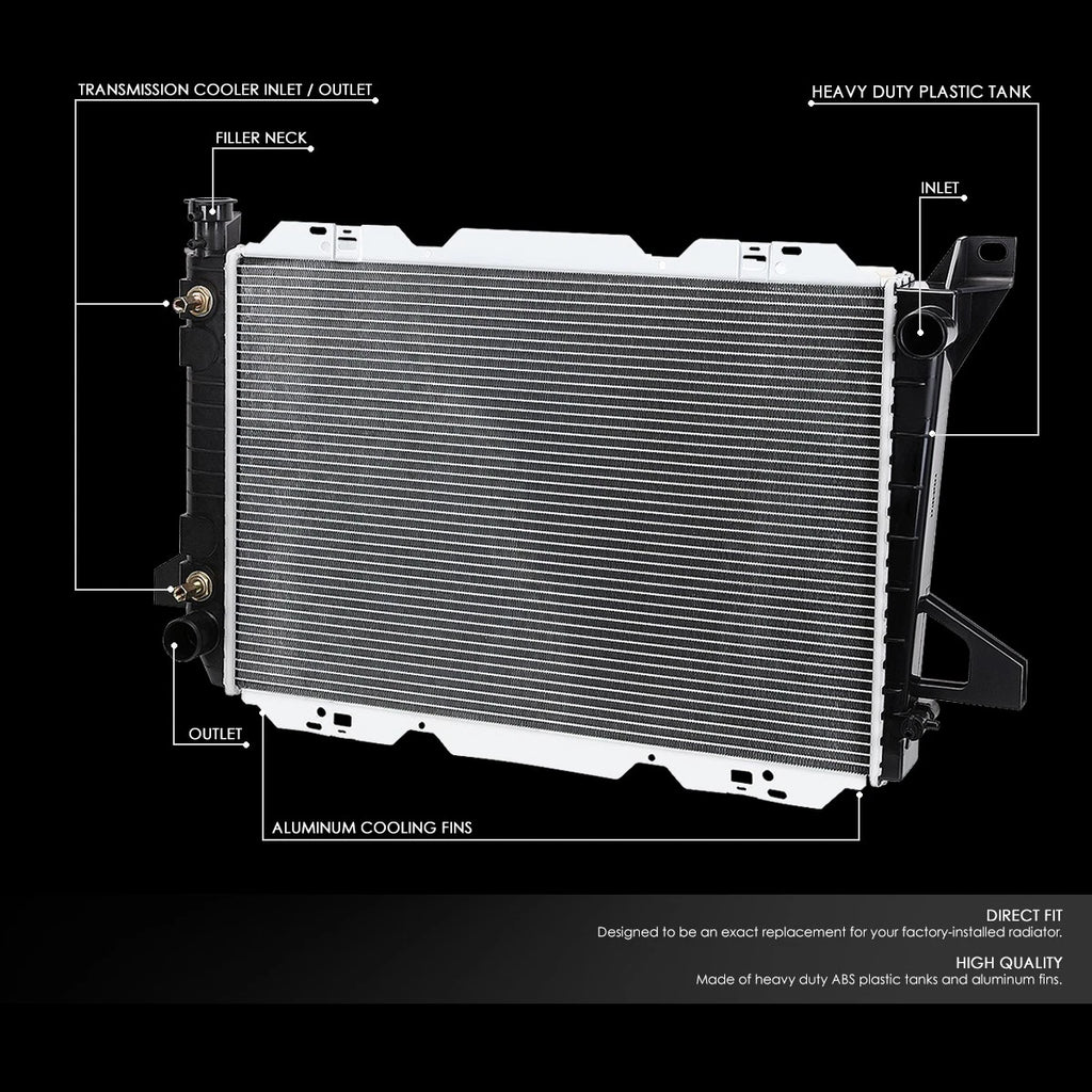 Aluminum Radiator for Ford Bronco/F150/F250/F350 (1985–1997) DPI 1451