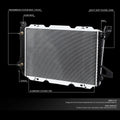 Aluminum Radiator for Ford Bronco/F150/F250/F350 (1985–1997) DPI 1451