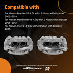 Set of 2 Front Brake Calipers for Nissan Frontier (2005-2022)