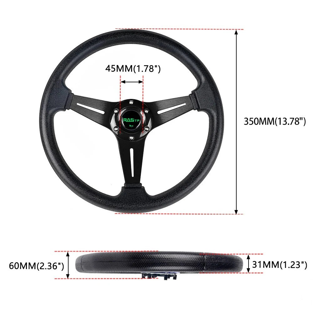 350mm Universal Golf Cart Steering Wheel for Yamaha EZGO Club Car