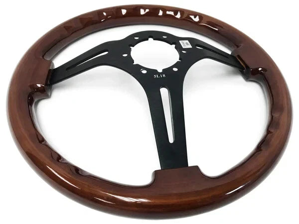 6 Hole Slotted Steering Wheel Cover with Horn Button for Jeep Wrangler (2007–2018)