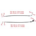 Throttle Cable Wire for Suzuki GSXR1000 (2009–2016) Black