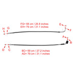Throttle Cable Wire for Suzuki GSXR1000 (2009–2016) Black