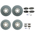 Set of 4 Disc Rotors & Brake Pads with Sensors for Mercedes
