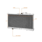 2X Aluminum Core 2-Row Cooling Radiator for Dodge Stratus/Chrysler Sebring (2001–2006)