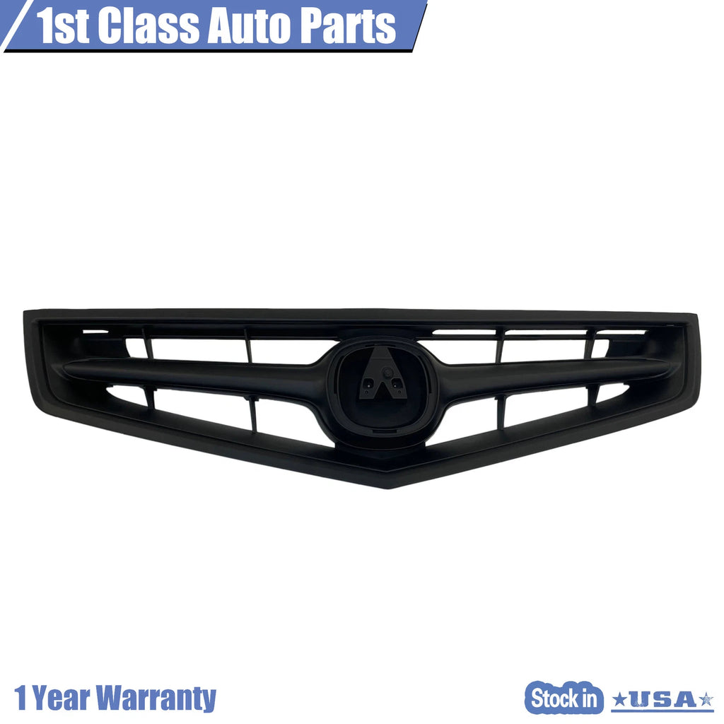 Front Bumper Grille for Acura TSX (2006–2008) Matte Black