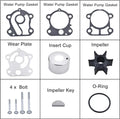 Water Pump Impeller Repair Kit for Yamaha Outboards 75 80 90 100HP (67F-W0078-00-00)