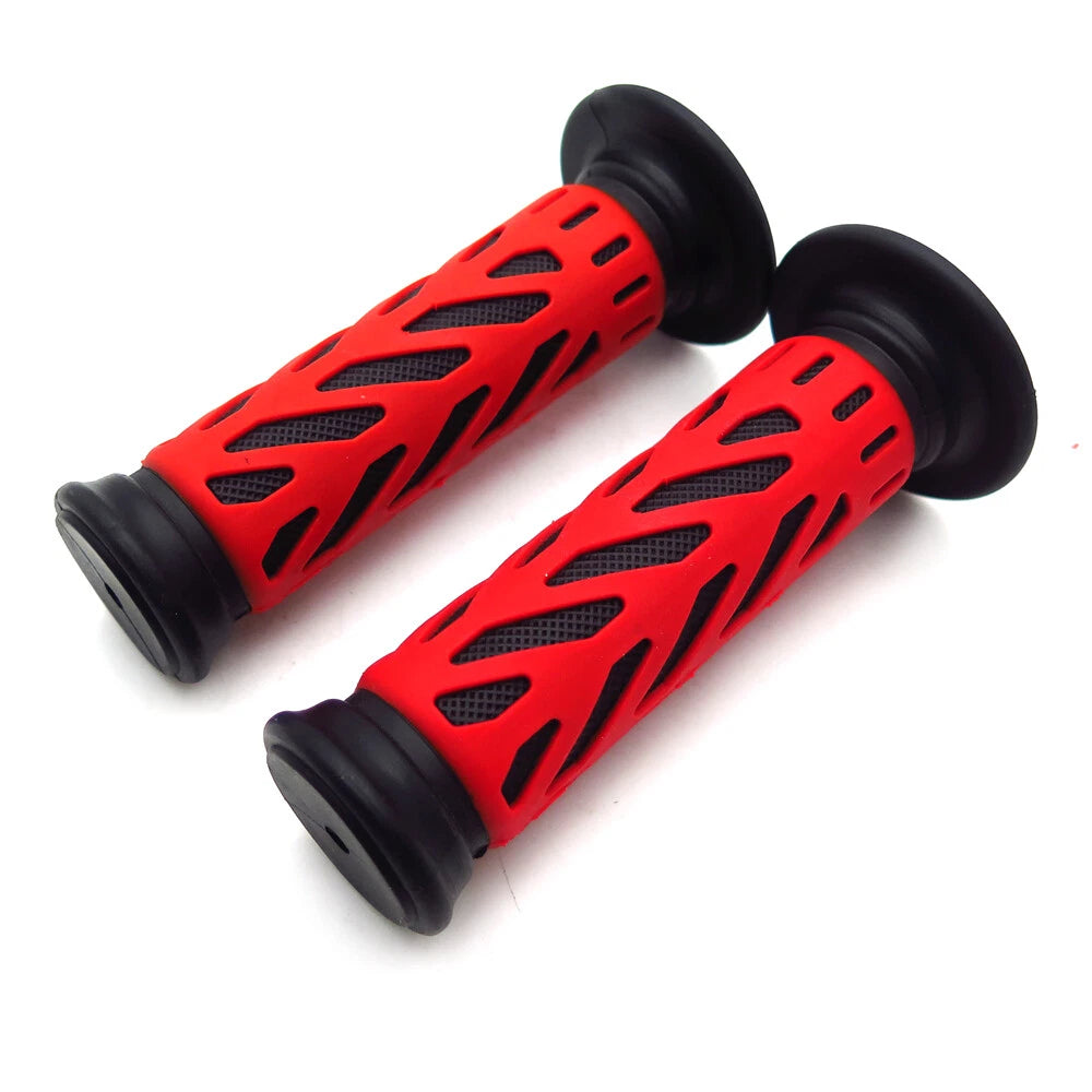 Red Gel Hand Grips 25mm for Kawasaki Brute Force Prairie (2003–2023)
