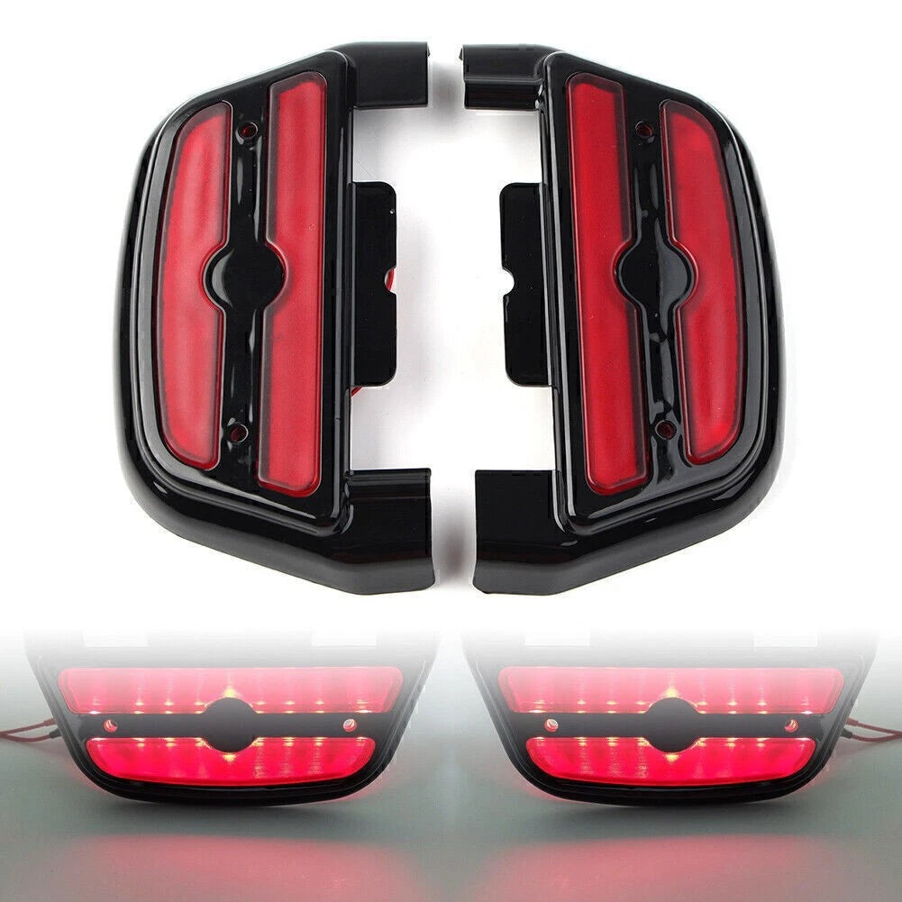Passenger Footboard Floorboard Cover LED Light for Harley Touring Road King (2014–2023)