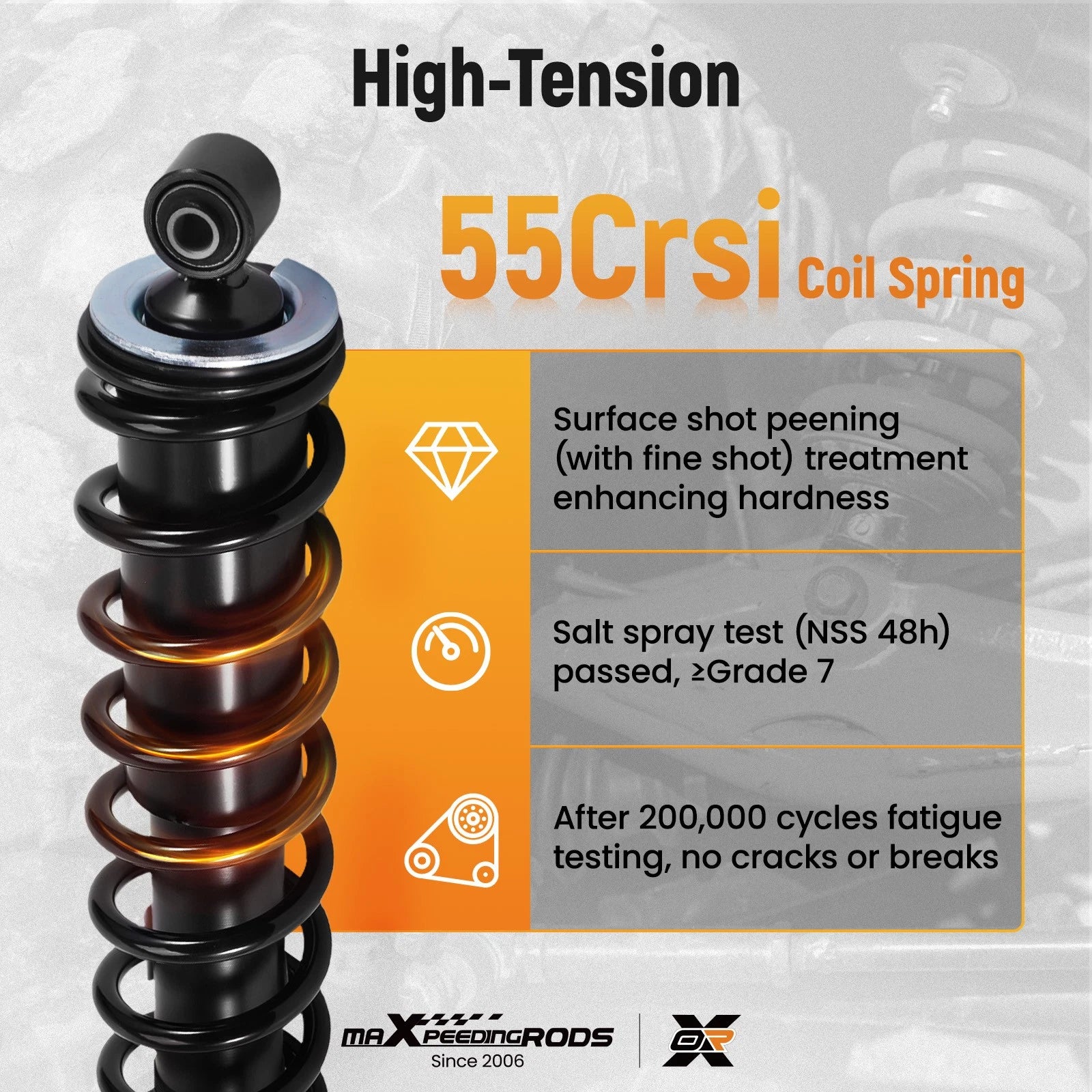 Rear Shock Strut Absorber Kit for Honda Foreman TRX520FE TRX520FM (2020–2023)