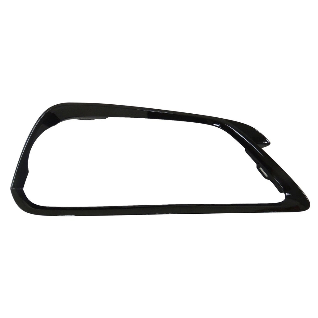 Replacement Black Painted Polypropylene Front Passenger Bumper Cover Molding
