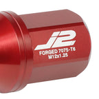 Set of 20 J2 7075 Forged Aluminum M12x1.25 Close-End Lug Nuts for