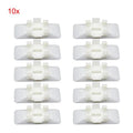 10 x Car Body Side Moulding Clips White for Mercedes Benz W124 W129 (1990-1996)