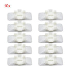 10 x Car Body Side Moulding Clips White for Mercedes Benz W124 W129 (1990-1996)