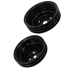 2Pcs Crankshaft Pulley Kit for Chevy SBC V8 262-400 (1967–1995)