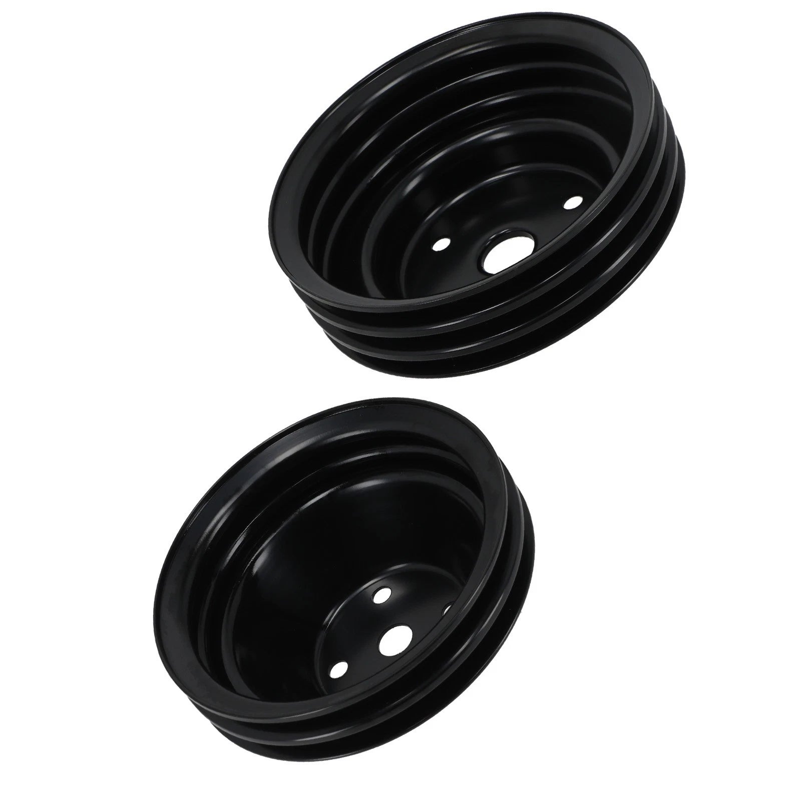 2Pcs Crankshaft Pulley Kit for Chevy SBC V8 262-400 (1967–1995)