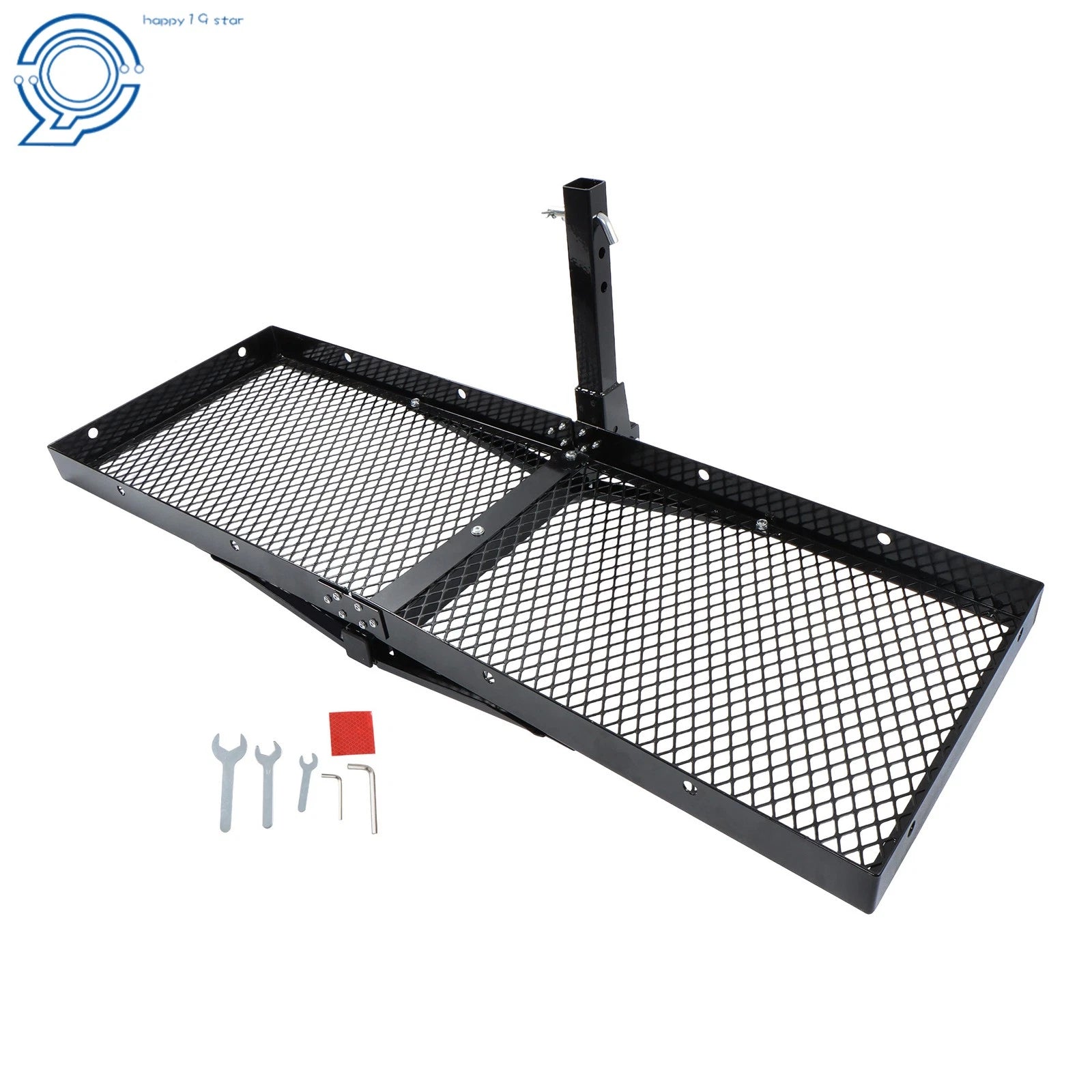 Hitch Mount Cargo Rack Carrier for Universal Vehicles (500LB Capacity)