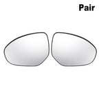 Pair Side Mirror Glass with Backing Plate for Mazda 2 3 (Non-heated)