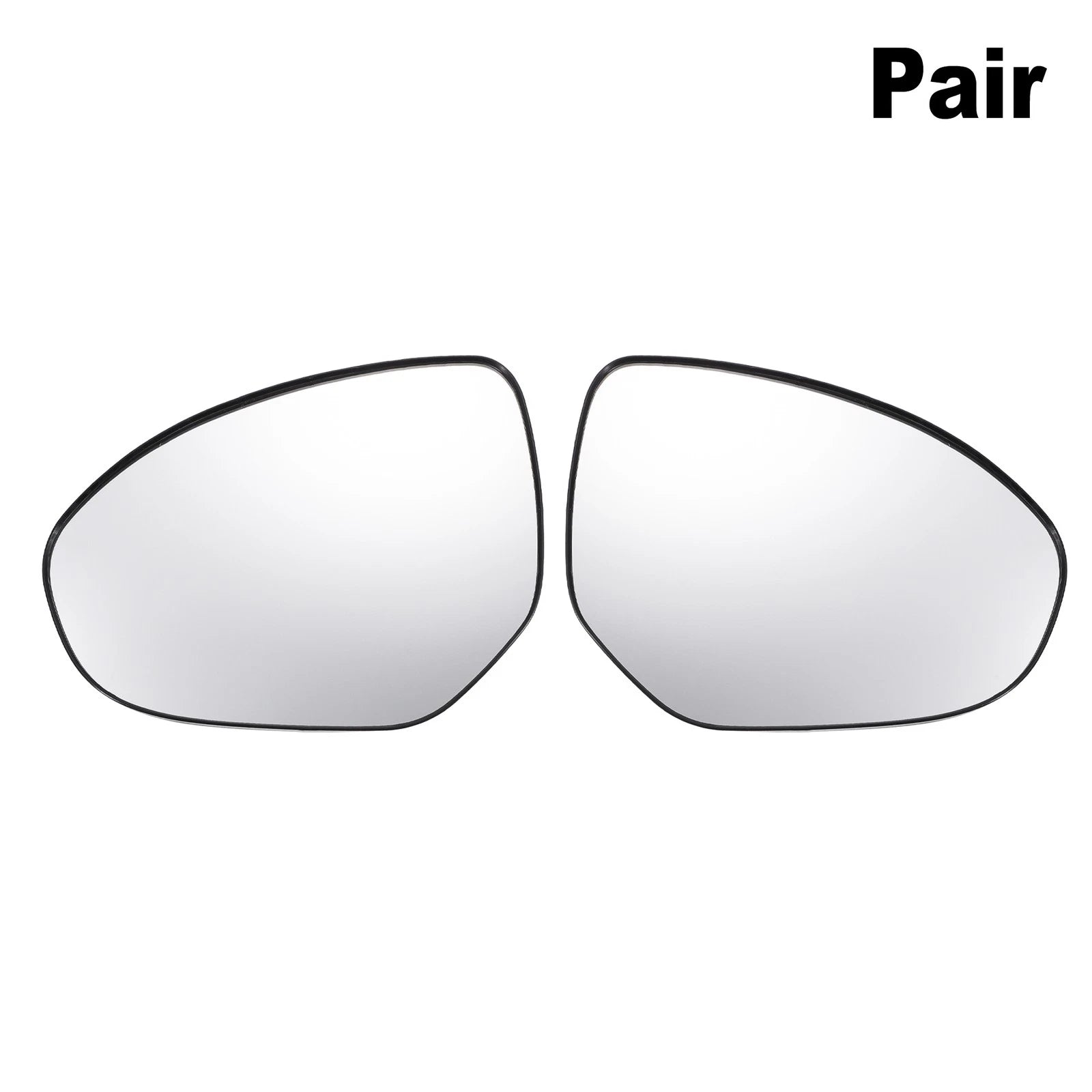 Pair Side Mirror Glass with Backing Plate for Mazda 2 3 (Non-heated)
