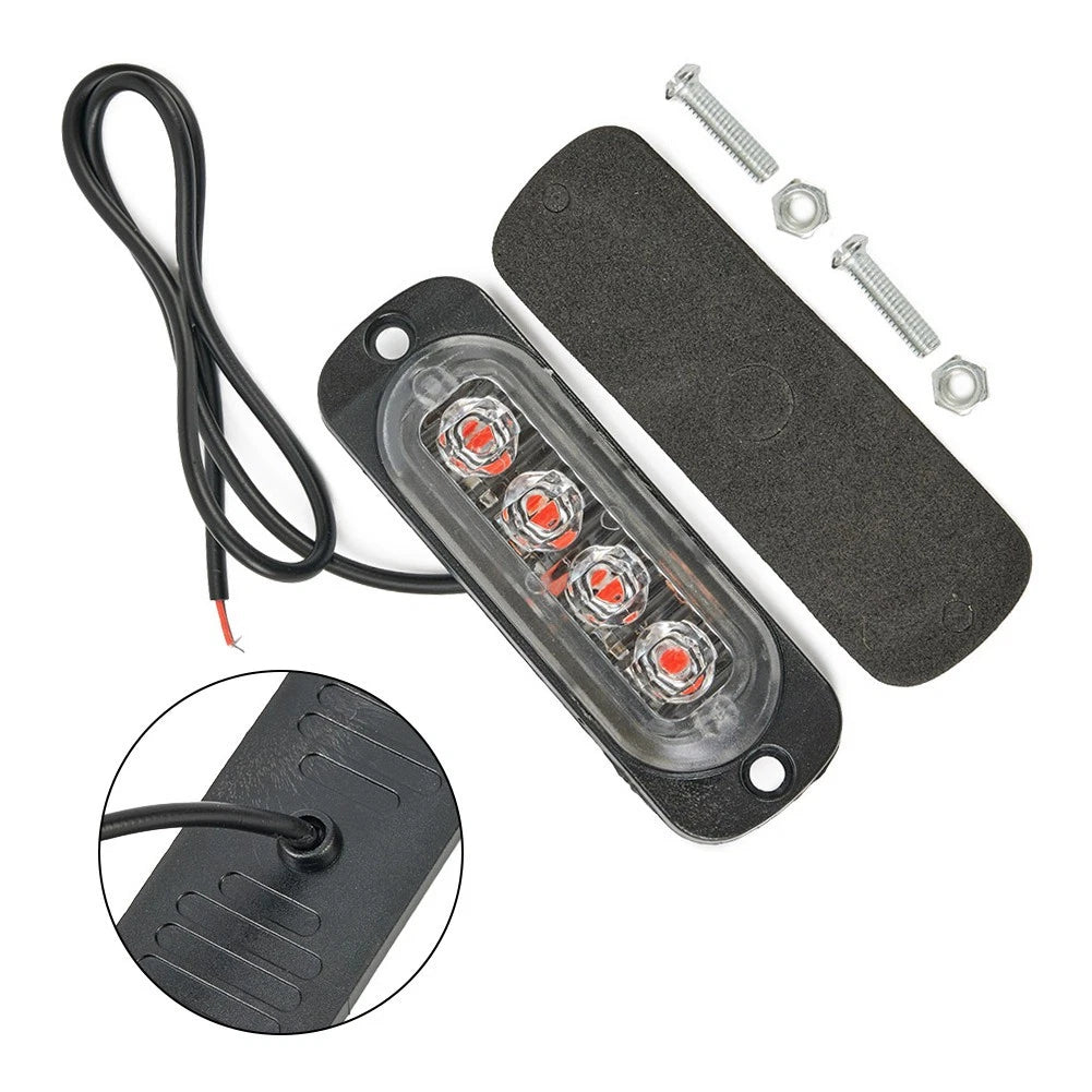 Set of 4 LED Work Light Flood Bar for Car ATV Off-Road (12V/24V)
