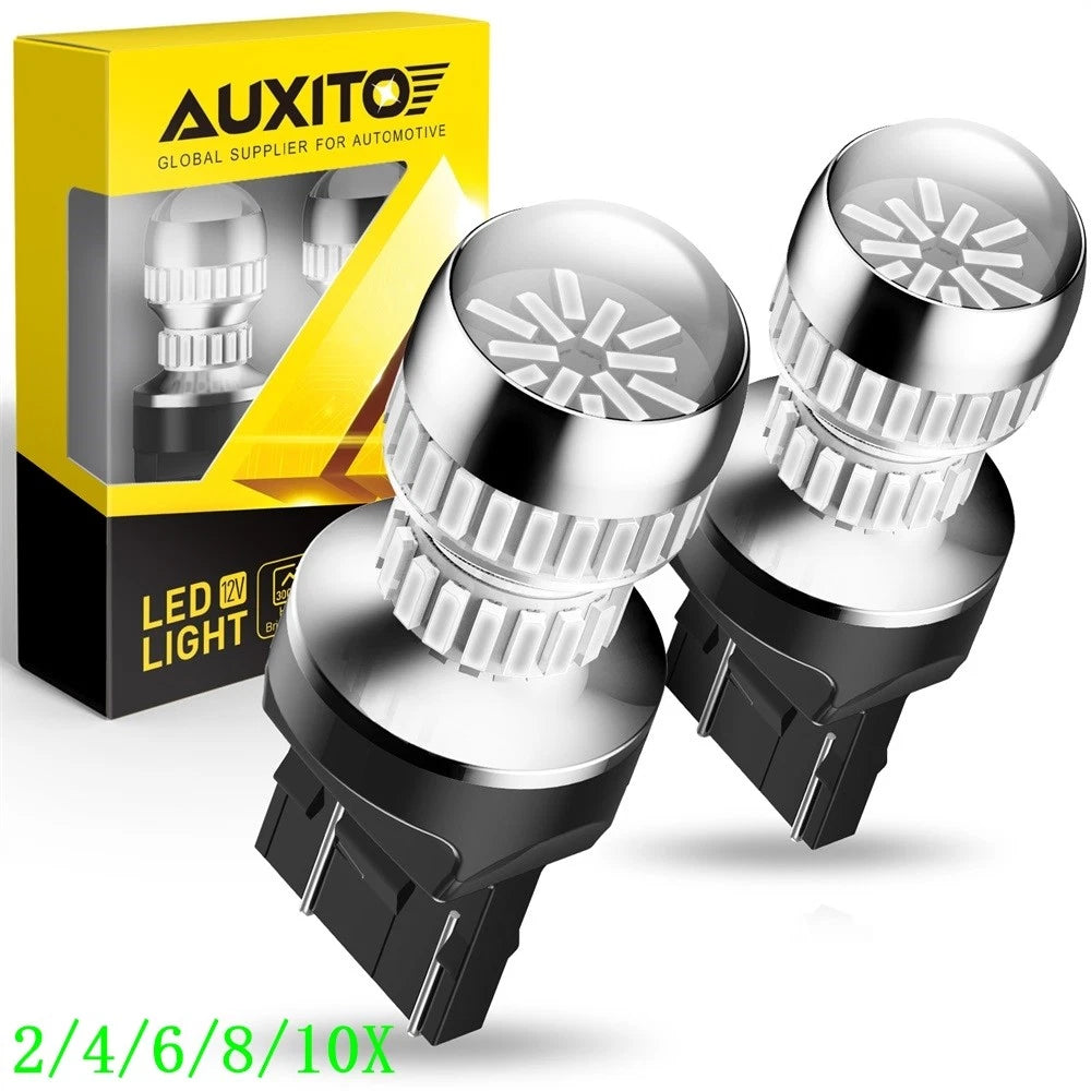 Set of 2 Red LED Brake Tail Light Turn Signal Bulbs for Various Models