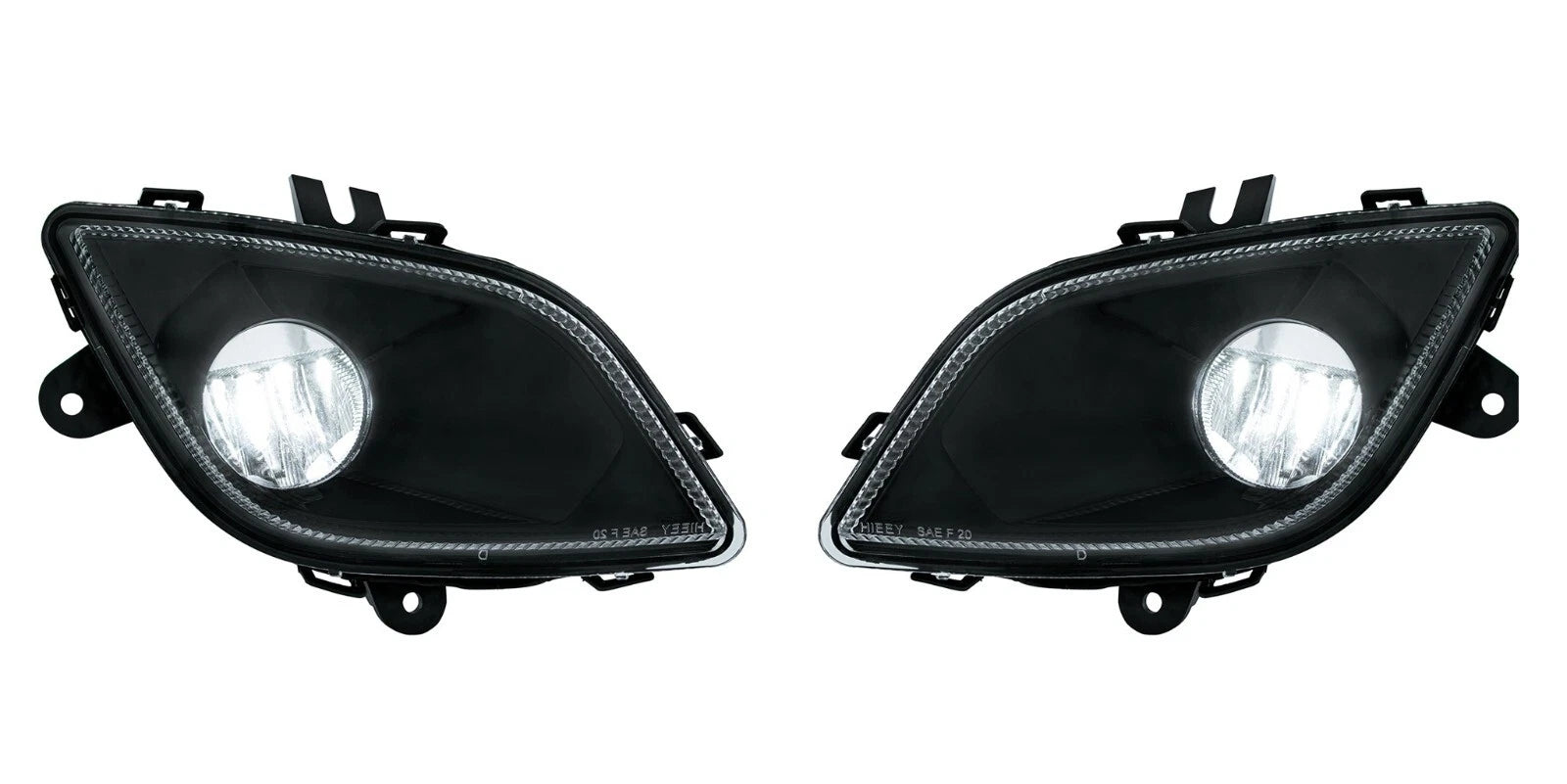 Single LED Fog Lights Pair for Freightliner Cascadia (2018–2024)