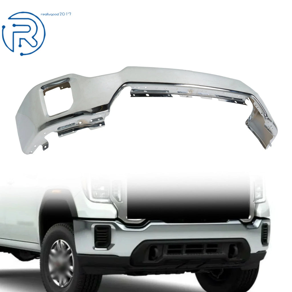 Steel Chrome Split Style Front Bumper for GMC Sierra 2500 HD 3500 HD (2020–2023)