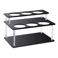 2 Tier Acrylic Coffee Syrup Organizer Rack for Coffee Syrup Bottles