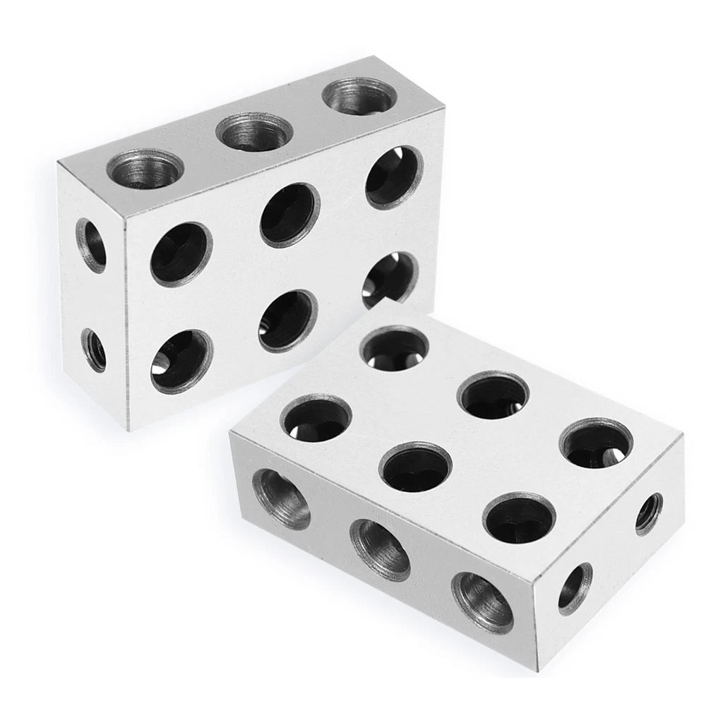 Set of 2 Ultra Precision 1-2-3 Blocks for Automotive Machining