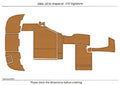 EVA Pad Foam Teak Deck Cockpit Swim Platform for Chaparral 310 Signature (2004)