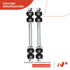 Set of 8 Front Ball Joint Sway Bar Links for Chevy Express 1500 2500 (1996–2002)