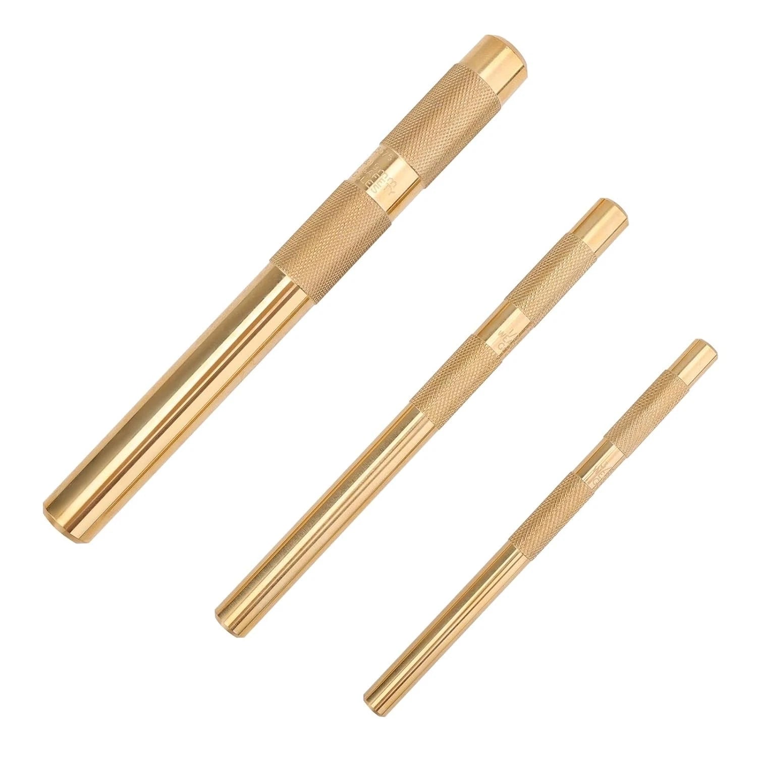 Set of 3 Brass Drift Punches for Automotive Use