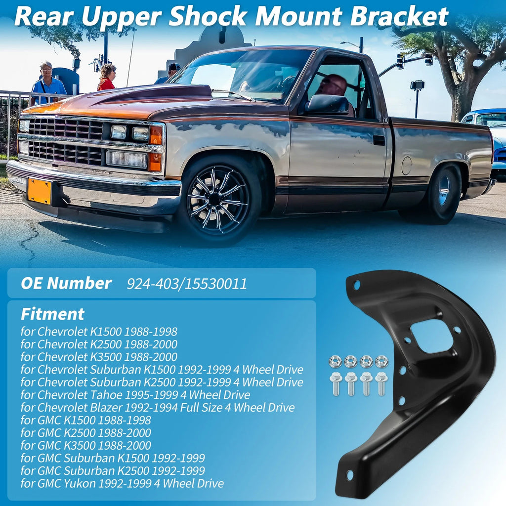 Rear Left Upper Shock Mount Bracket for Chevrolet K1500 K2500 K3500 (1994–2000)