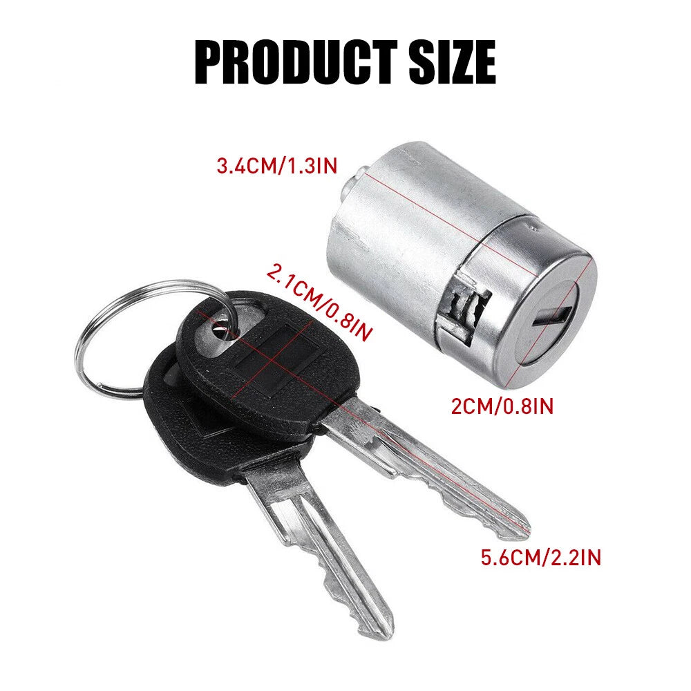 Door Lock Cylinder Set with 2 Keys for Chevy GMC Truck Suburban (1995–2000)