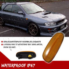 Amber Plastic Lens Side Marker Signal Lights for Subaru Impreza (1993–2001)