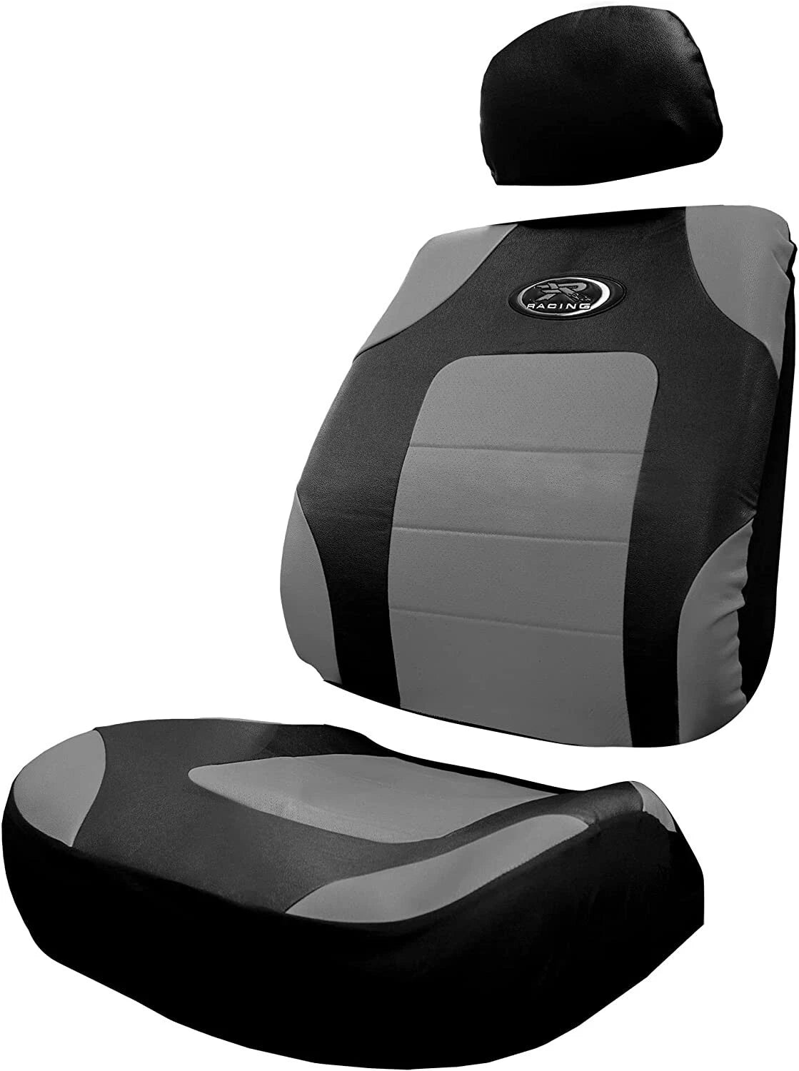 3-Piece Sideless Gray Seat Cover for R Racing Sport (8622R25)