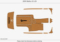 EVA Foam Teak Deck Flooring Pads for Malibu 23 LSV (2005)