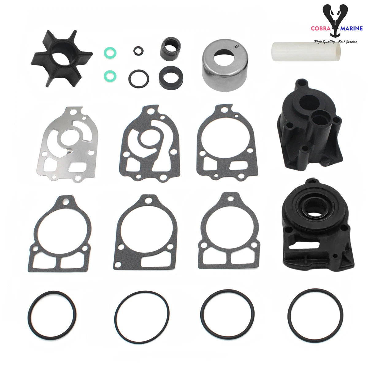 Water Pump Kit with Housing for Mercury/Mercruiser Alpha 1 (46-96148A8, 96148Q8)