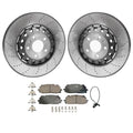 Front Brake Kit with Drilled Rotors & Akebono Pads for Audi RS5 S5 (2010–2020)
