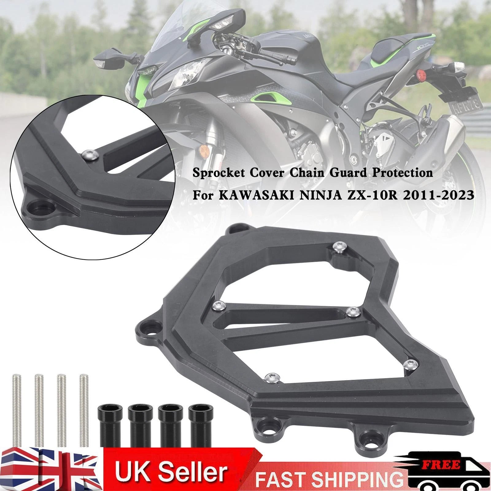 Front Sprocket Cover Chain Guard for Kawasaki Ninja ZX-10R (2011–2023) A9