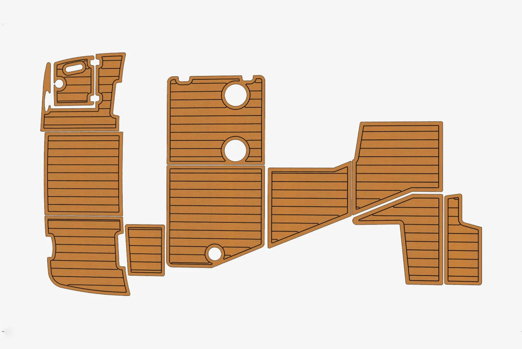 EVA Foam Faux Teak Deck Flooring Cockpit Pads for Regal 2565 (2008)
