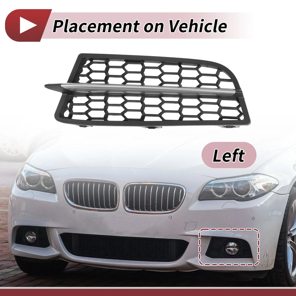 1 Pc Front Left Fog Light Grill for BMW 1 Series (2011-2015)