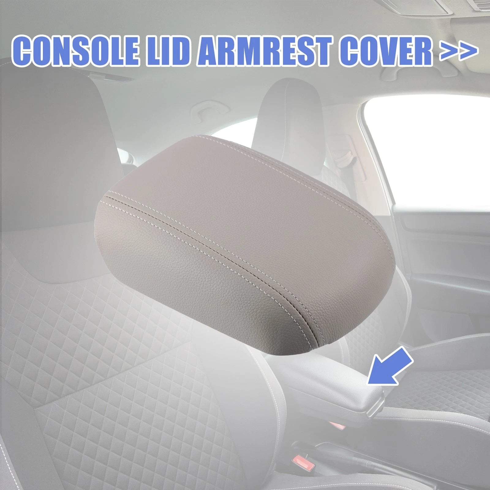 Center Console Armrest Cover for Chevrolet Cruze (2009–2014) Gray
